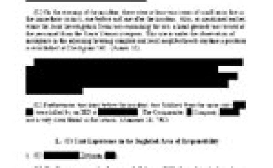 A page of the unclassified version of the report.