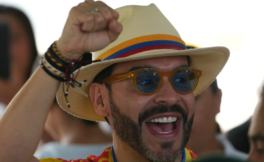 Presidential candidate Abelardo de la Espriella of the opposition Defenders of the Motherland movement.