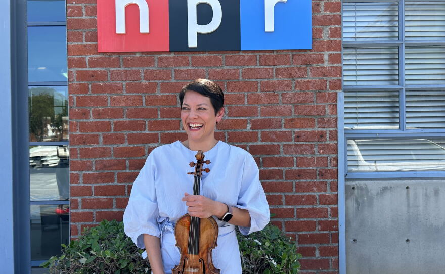 Violinist Anne Akiko Meyers stopped by NPR's studios in Culver City, Calif., for an interview with Morning Edition's A Martínez.