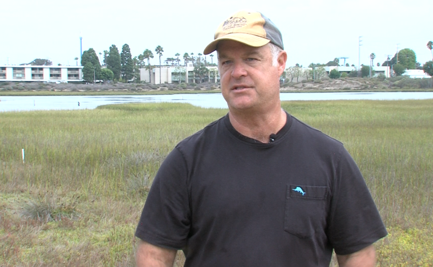 Longtime volunteer with Friends of Famosa Slough, Tim Fleming, is shown at the slough on Sept. 26, 2025.