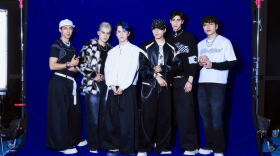 Members of Q_ARE, a Chilean K-pop-inspired boy band, pose for a photo in Santiago, Chile.
