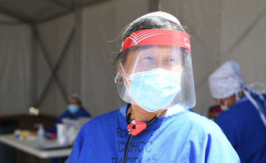 Diana Hu is a pediatrician at Tuba City Regional Health Care Corporation and a member of the Navajo epidemiology response team.