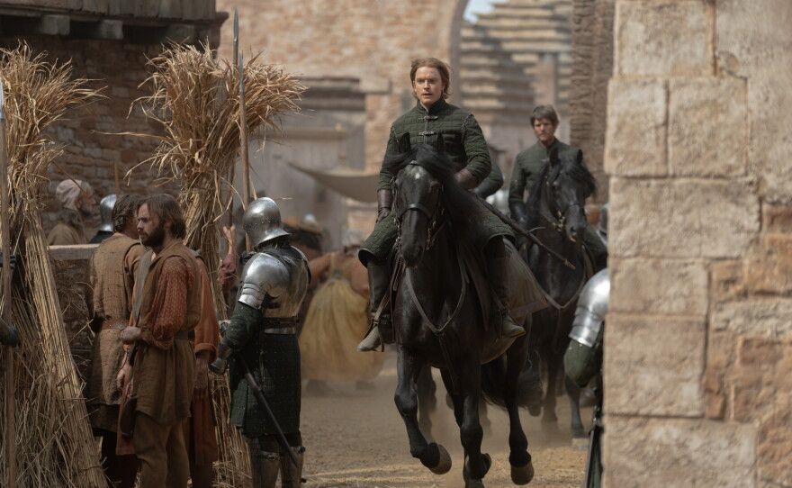 Gwayne (Freddie Fox) hits Tumbleton Pride.