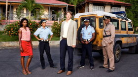Camille (Sara Martins), Florence (Josephine Jobert), Humphrey (Kris Marshall), Dwayne (Danny John Jules) and Selwyn (Don Warrington).