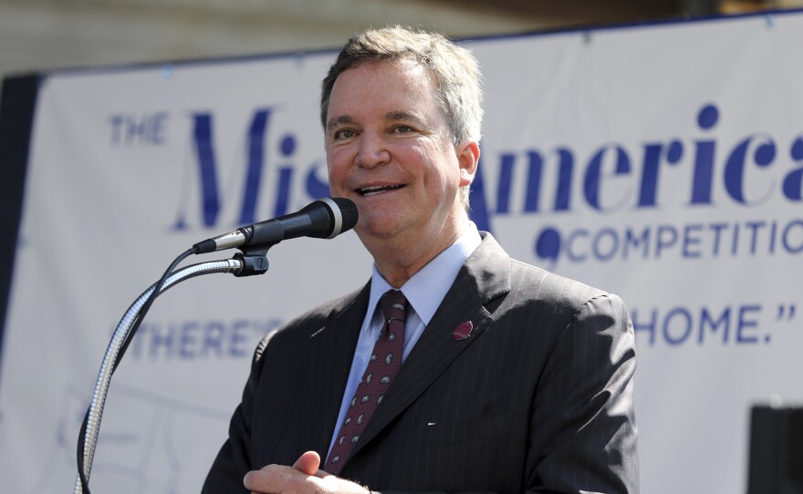 Sam Haskell, seen at the Miss America pageant arrival ceremonies last August, in Atlantic City, N.J., stepped down as CEO of Miss America Organization after emails leaked by HuffPost on Thursday implicated him among other top leaders in the abuse of former pageant contestants.