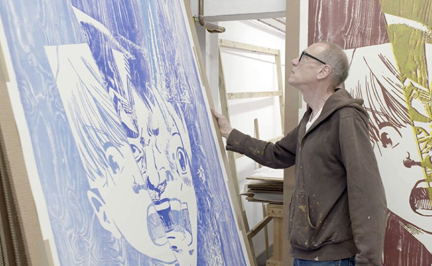 Christian Marclay working at Coriander Studio. Production still from the Art21 television series ART IN THE TWENTY-FIRST CENTURY Season 10, 2020. 