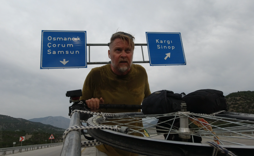 Karl Bushby, pictured here in Turkey in 2025, started his Goliath Expedition 28 years ago.