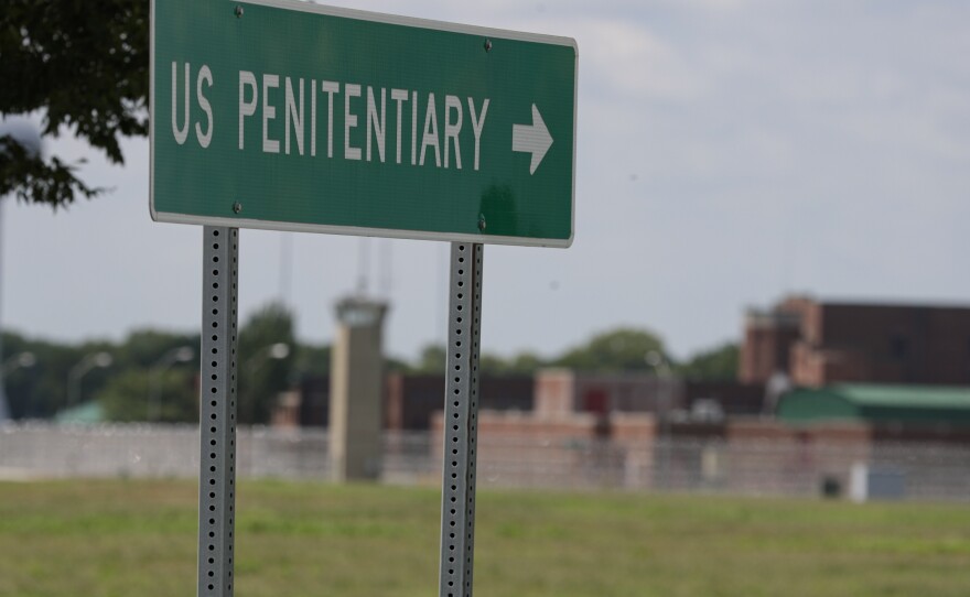 In this July 17, 2020, file photo, the federal prison complex in Terre Haute, Ind.