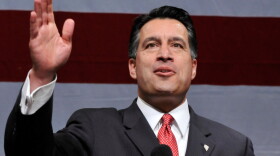 Gov. Brian Sandoval, the first Hispanic to win the Nevada statehouse, delivered his victory speech on election night in 2010 in Las Vegas.