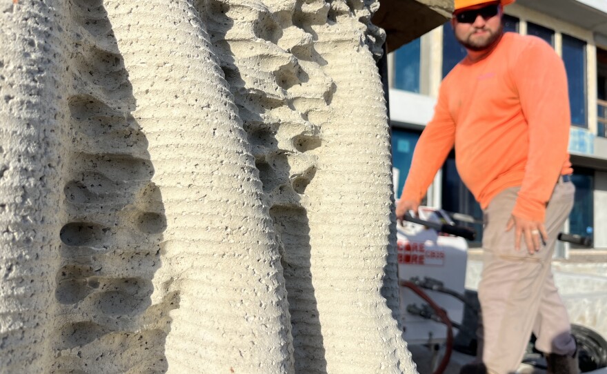 "Even these tiny little pores you get, those are little pockets that tiny organisms will start to take up residence in," says Keith Van de Riet, the designer of the new planters.