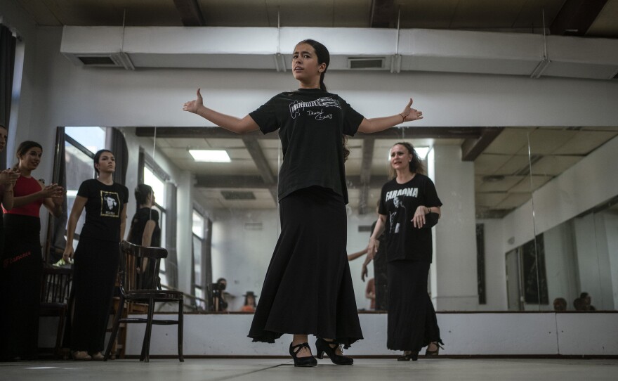 One of the youngest students in the class has a solo performance, and it's mesmerizing.