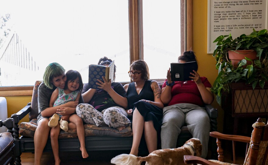Peters took on extra work to pay some of the bills and support her family. Five days a week, she works back-to-back shifts at both a mental health crisis center and a clinic counseling teenagers.