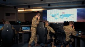 Troops operate the Space Based Infrared System satellite constellation from Schriever Space Force Base in Colorado. The system enables service members to report ballistic missiles and space launches, nuclear detonations, and other data to the President, Secretary of Defense, intelligence agencies and other government officials.