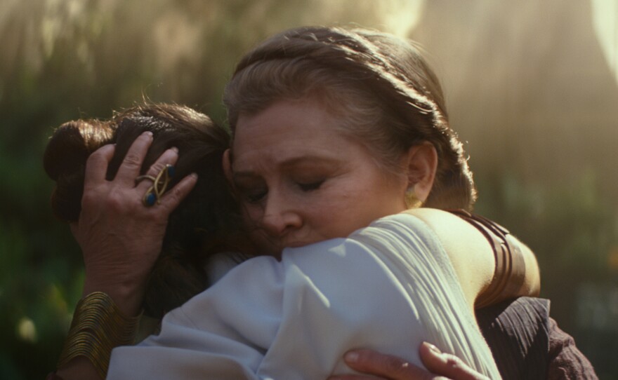 Carrie Fisher returns as General Leia in "Star Wars: The Rise of Skywalker."