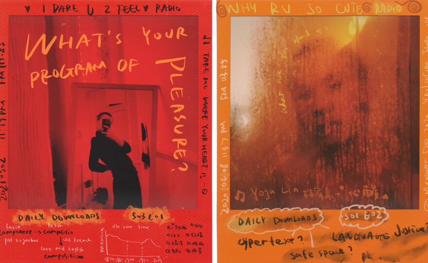 Playground Radio is a self-preservation project that centers around vulnerability and play. In this visual diary started during COVID-19, Mengwen Cao embeds their inner dialogues and cultural influences into self-portraits to unflatten layers of identity and reflect on what's happening politically and in society.