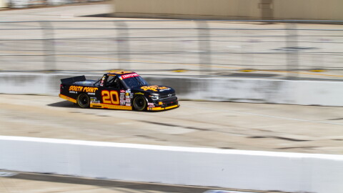 Car in race at NASCAR San Diego Weekend presented by Anduril at Naval Base Coronado on June 19, 2026.
