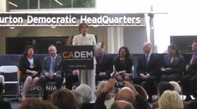 Congresswoman Nancy Pelosi speaks at the opening of the new headquarters for the Californian Democratic Party in Sacramento on Monday, June 6, 2014.