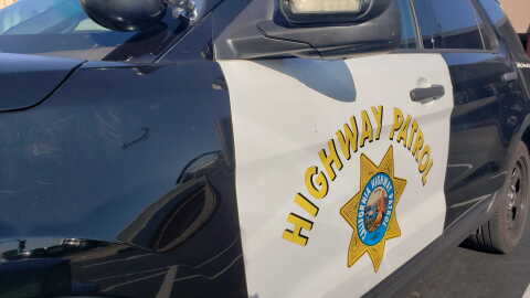 A California Highway Patrol vehicle in San Diego County. Sept. 1, 2020.