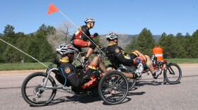 Wounded Warrior cycling.