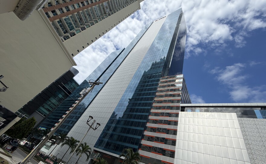 Polymarket claims its headquarters is on the 21st floor of the Oceania Business Plaza. So do more than a dozen other crypto companies. But the address leads to a law firm.