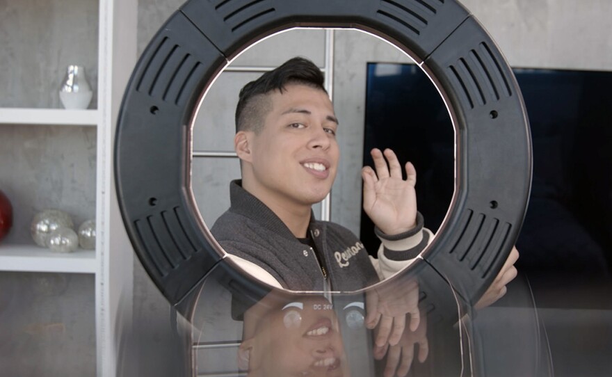 Beat boxer Spencer X in Los Angeles