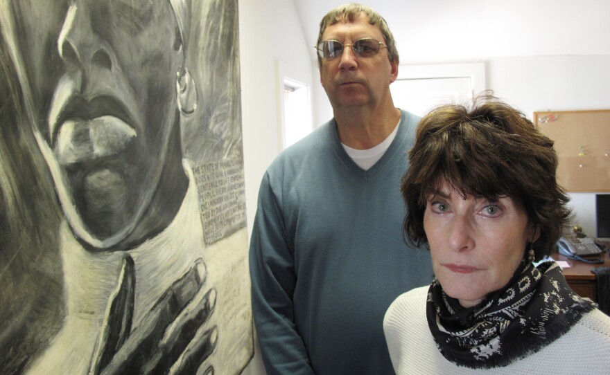 Dave Sprout, a paralegal at the Lewisburg Prison Project, and D. Toni Byrd, an assistant federal public defender and board member for the project, work on behalf of Lewisburg inmates.