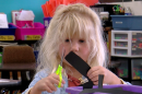 A student works on crafts in her transitional kindergarten classroom in Alpine, Nov. 29, 2022.
