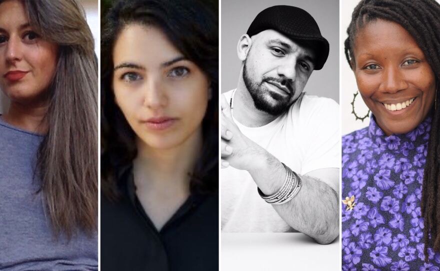From left to right: Chimene Suleyman, Fatima Farheen Mirza, Daniel José Older and Nicole Dennis-Benn.