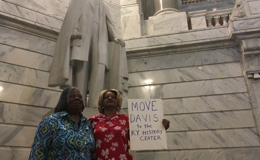 Calls to remove the statue of Jefferson Davis in the Kentucky Capitol have grown, especially in the last few weeks following protests against racial injustice.