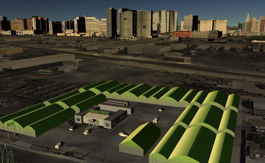 Urban Seed plans to grow 25 different crops, from bell peppers to beets to alpine strawberries, in high-tech greenhouses smack in the middle of Las Vegas.