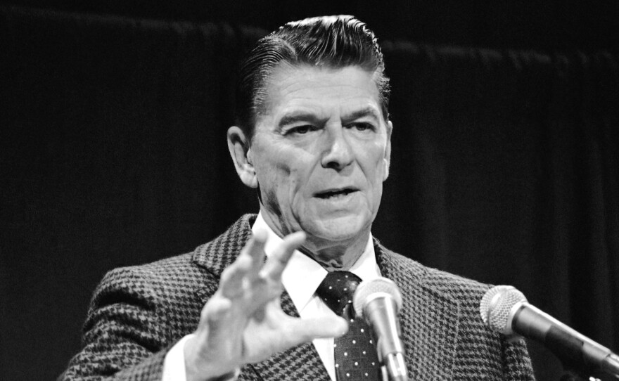 In November 1973, when Ronald Reagan was governor of California, he talked with reporters about Watergate. In the years that followed, he spoke to Americans' anxieties with a simple message about America's inherent greatness.