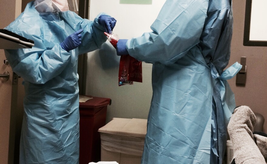 After covering Ebola as a reporter, Yenigun found himself on the other side of the story.