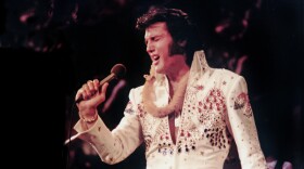 Elvis Presley, pictured performing live, made television history in 1973 with a live concert special, televised globally via satellite. Now, 40 years later, don’t miss one of the most outstanding concert performances of his career.