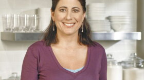 Margot Olshan (pictured) prepares prosciutto-wrapped pork chops with pan-roasted rosemary potatoes for this episode of "Everyday Food."