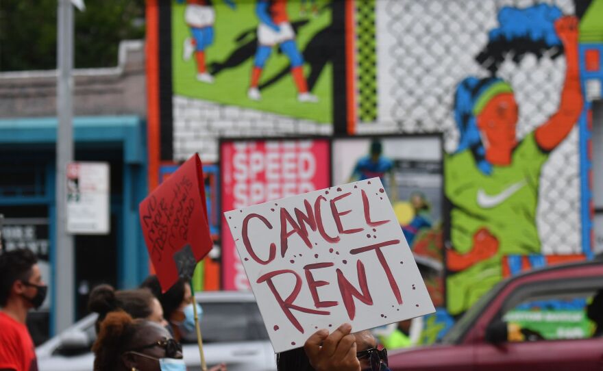 The New York Legislature approved a moratorium on evictions until May 1 as many New Yorkers, who lost their jobs to the pandemic, struggle to pay rent. Protestors urged lawmakers to ban evictions for several months.