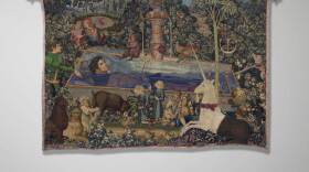 "The Awaken King, 2020," is a tapestry by cross-border artist Carlos Castro Arias, currently on display at Quint ONE Gallery in La Jolla through September 9, 2020.