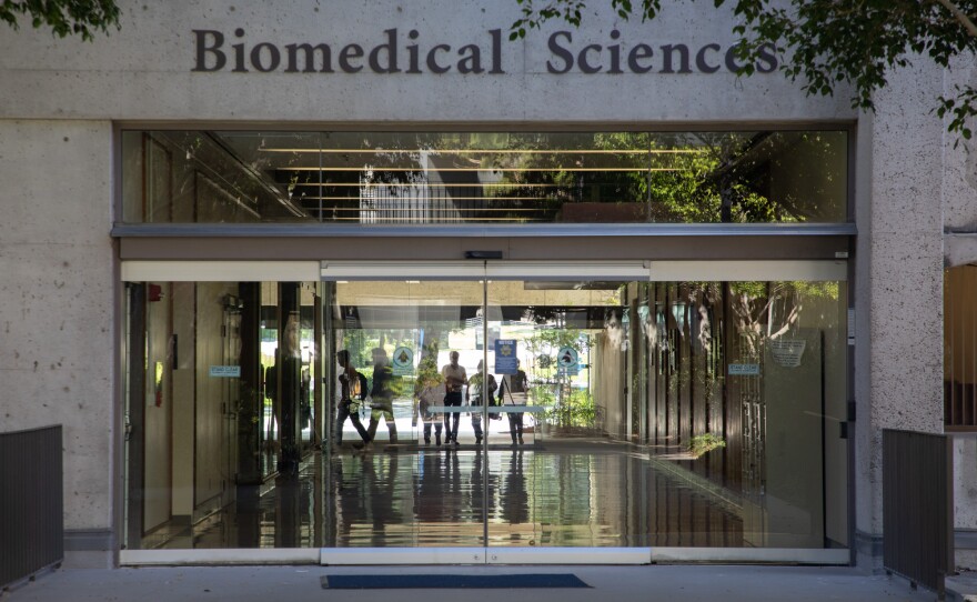 The Biomedical Sciences Building at UC San Diego's School of Medicine is shown in this photo from Aug. 12, 2019.