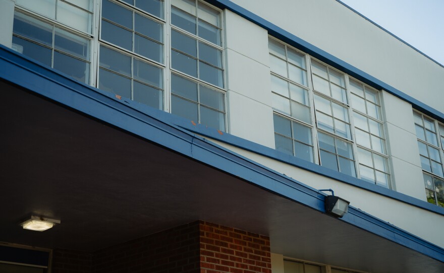 The front wall of Chula Vista High School is pictured on Oct. 10, 2023.