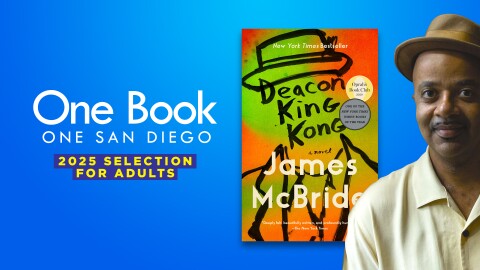 James McBride, author of our 2025 One Book, One San Diego adult selection, "Deacon King Kong