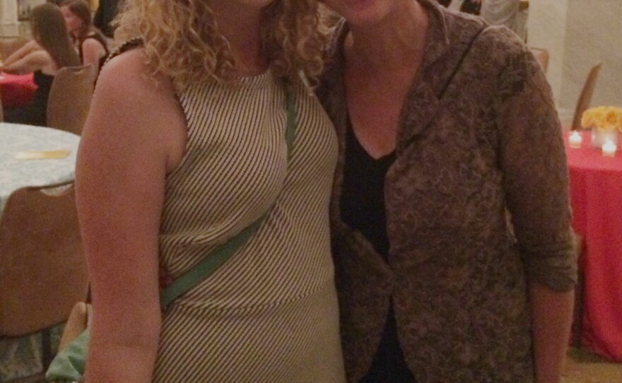 NPR producer Lucy Perkins and mother Lynne Rae Perkins.