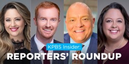 KPBS Insider Reporters' Roundup banner with headshots.