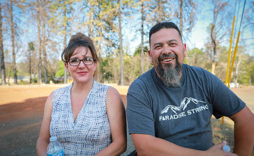 Anna and Jose are featured on REBUILDING PARADISE On THIS OLD HOUSE. Jose wears a t-shirt that reads "Paradise Strong."