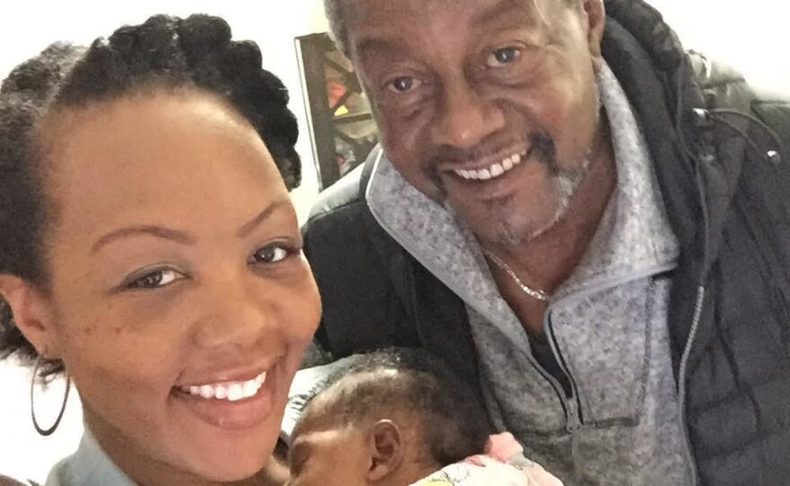 Shalon took this selfie with her father, Samuel, and Soleil on the morning of Jan. 24. Twelve hours later, she collapsed.