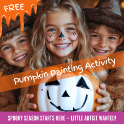 Pick, Paint & Play: A Pumpkin Painting Activity for Kids