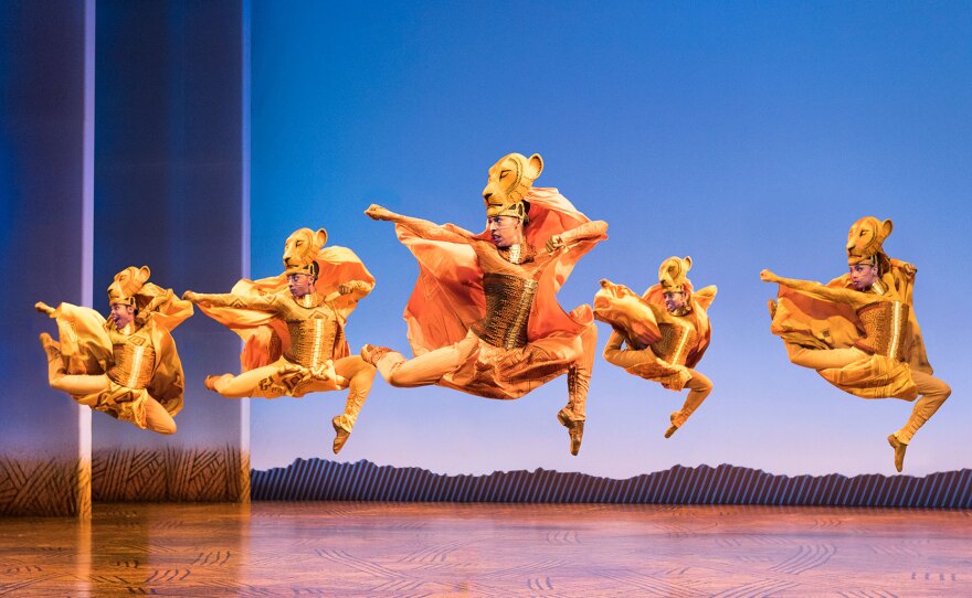 The Lionesses in the Broadway production of Disney's "The Lion King" are shown performing in an undated photo.