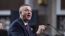 Veterans Affairs Secretary Doug Collins speaks at his confirmation hearing before the Senate Veterans' Affairs Committee, at the Capitol in Washington, Tuesday, Jan. 21, 2025.