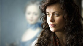 Eve Myles as vivacious local teacher Angharad Stannard in "Masterpiece Contemporary: Framed."