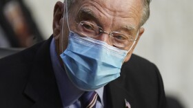 In this Oct. 12, 2020 file photo, Sen. Charles Grassley, R-Iowa, listens during a confirmation hearing for Supreme Court nominee Amy Coney Barrett before the Senate Judiciary Committee, on Capitol Hill in Washington. 