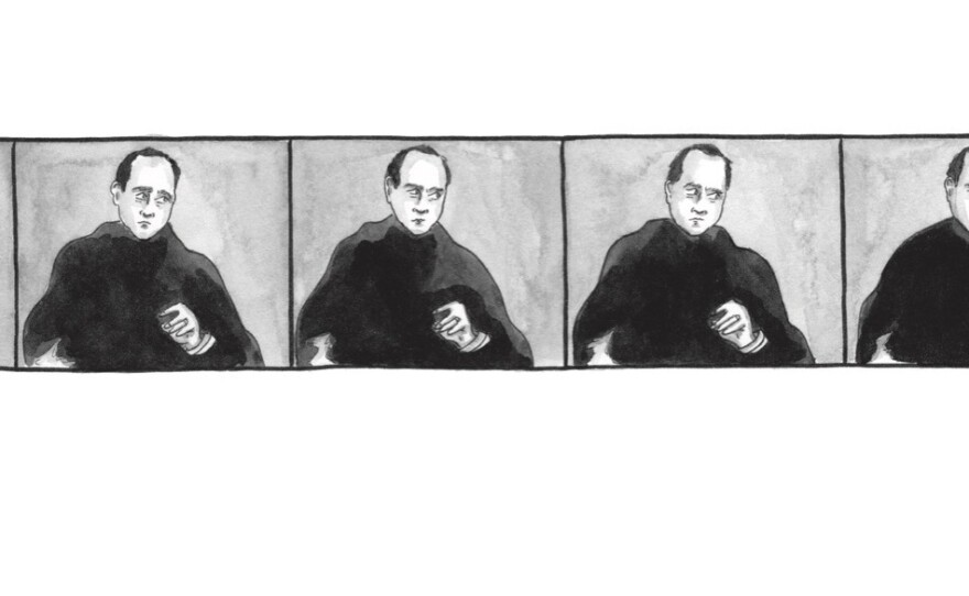 A page from Amy Kurzweil's <em>Artificial: A Love Story</em> showing tiny variations in the author's repeated drawings of her grandfather's portrait.