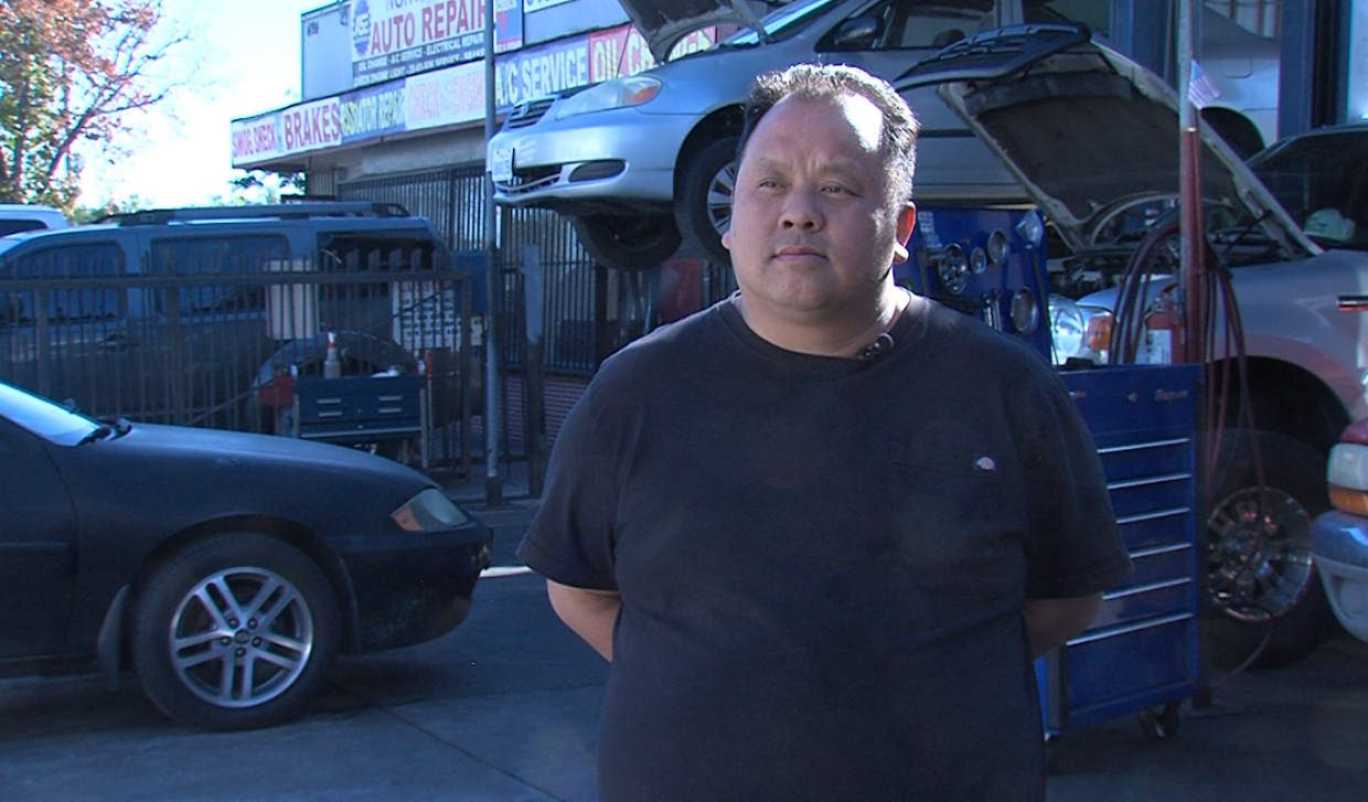 Mechanic Jason Vue manages North Park Auto Repair at 30th in this undated photo.